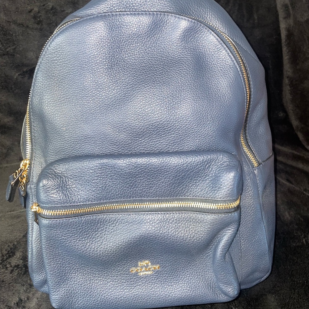 COACH **AUTHENTIC** Charlie Navy Medium Backpack